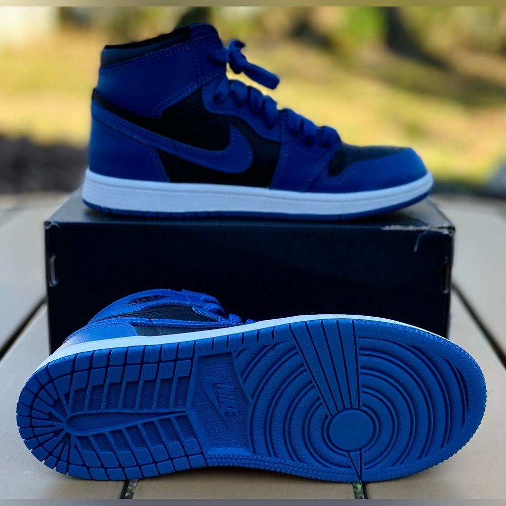 Air Jordan Retro 1 Kids High “Dark Marina Blue” sz2.5